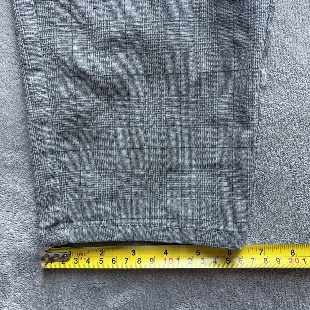 Projek Raw Bungee Flex Classic Fit Pants Size 36 Gray Plaid Drawstring